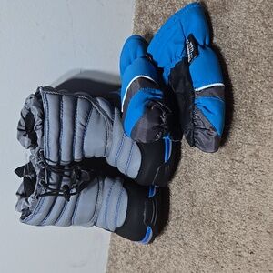 c°H20 & Thinsulate Kids Winter Boots And Mittens Set